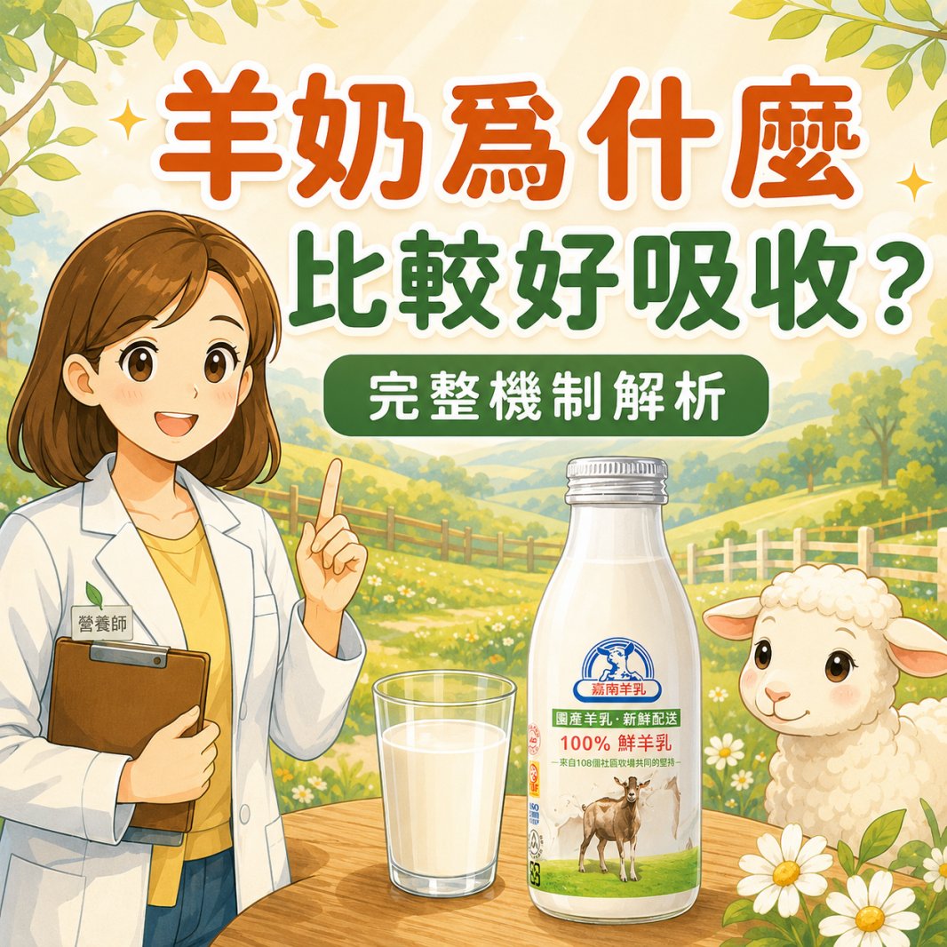羊奶為什麼比較好吸收？完整機制解析