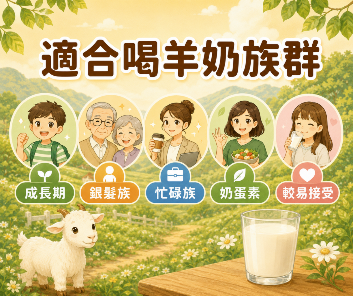 適合喝羊奶族群整理圖