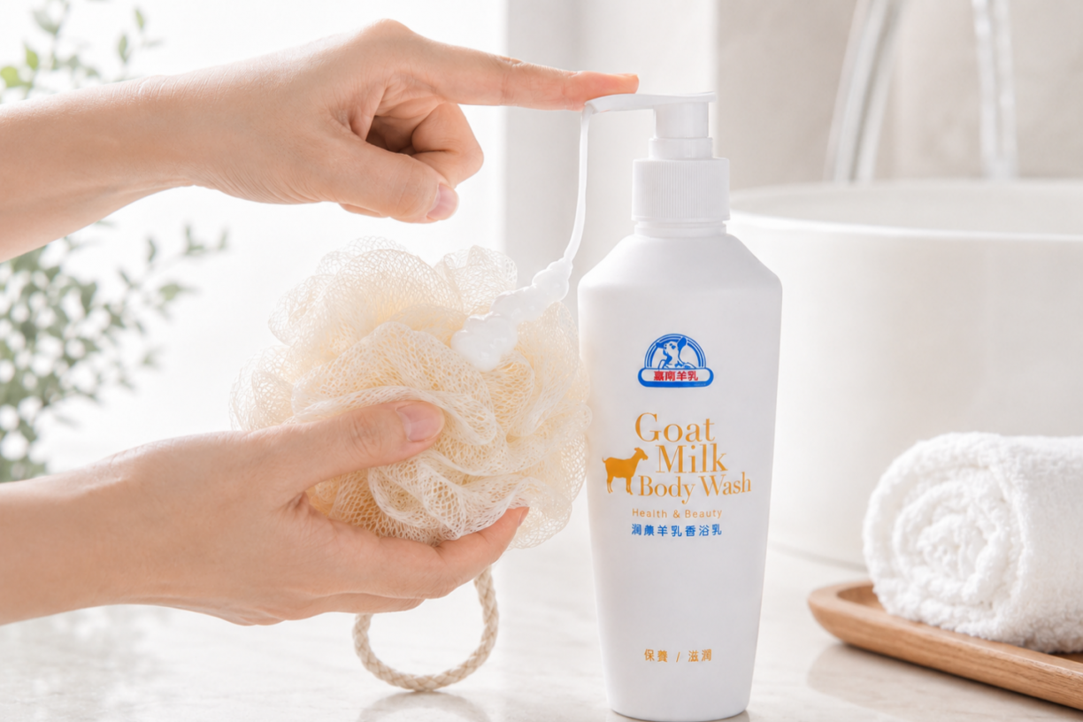 嘉南羊乳沐浴乳羊乳脂成分與柔潤洗感介紹