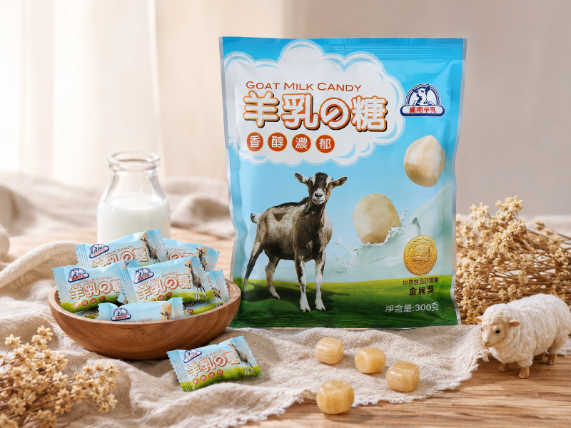嘉南羊乳硬糖嚴選乳糖蔗糖與單純原料