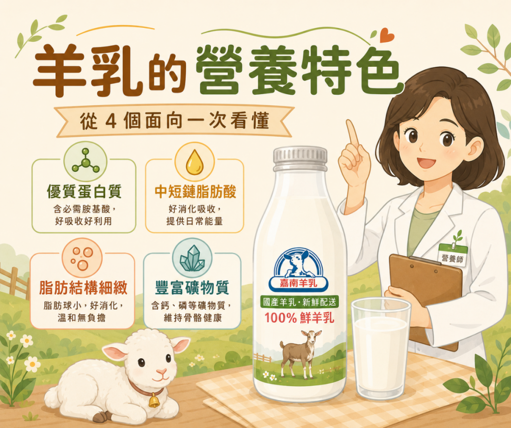 喝羊乳好處多多羊乳營養特色文章首圖