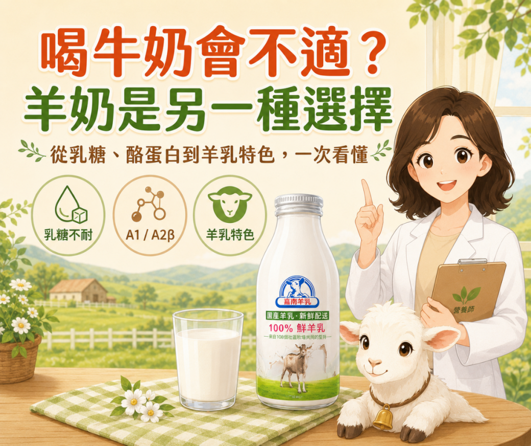 乳糖不耐羊奶是個好選擇文章首圖